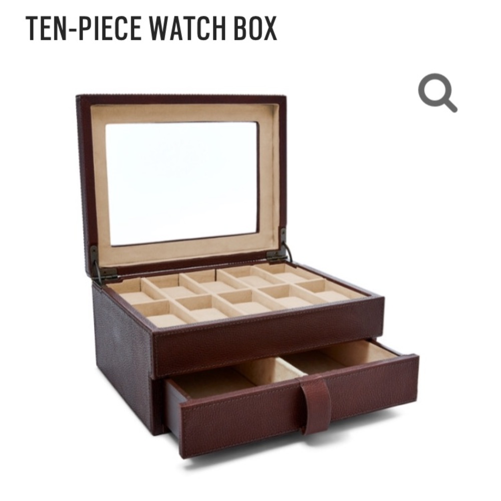 Fossil 10 piece watch box
